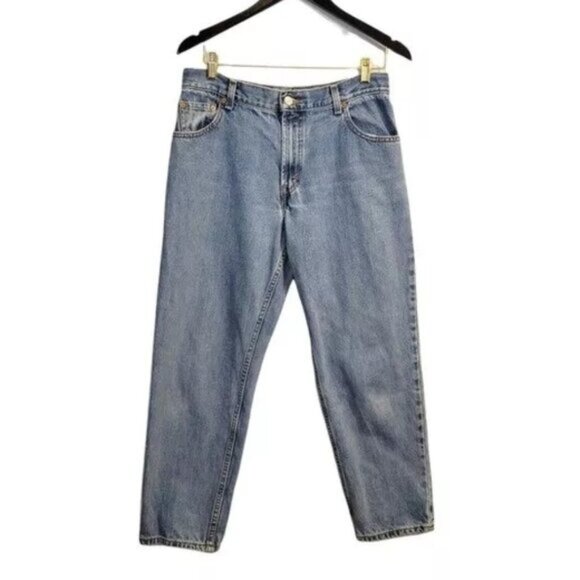 Vintage Levi's 550 Classic Relaxed Fit Tapered Leg High Rise Jeans Light Wash - Picture 7 of 7